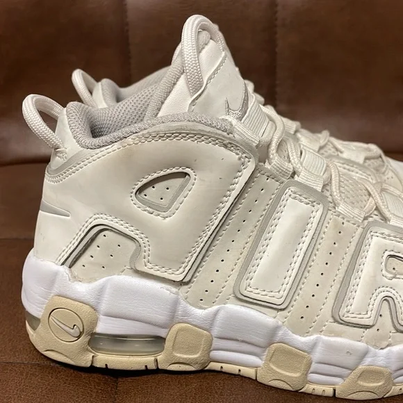 Nike Air Uptempo Kids White Sneakers - Picture 10 of 14